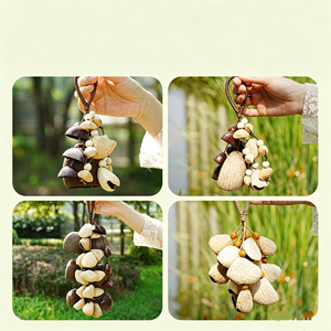 Hot Sale Nut Shell Wind Chime Bell for Yoga Meditation Sound Healing Instrument Home Decor <b>Car</b> Pendant Hanging <b>Ornament</b> - Product Image 6