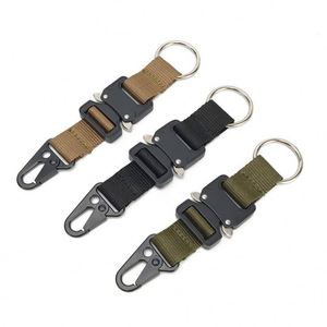 Free Sample Tactical Gear Carabiner <b>Clip</b> Hanging Belt Carabiner Hook Nylon Webbing Buckle <b>Strap</b> <b>Clip</b> Belt Loop Key Holder - Product Image 1