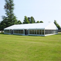 Tente de réception carrée gonflable de luxe pour extérieur, équipement de glamping pour hôtel, safari, fête, mariage 10x12