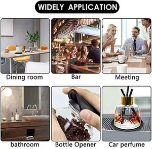 Posavasos redondos de 4 pulgadas para bebidas, posavasos de silicona de diseño moderno, posavasos de silicona personalizados - Product Image 5