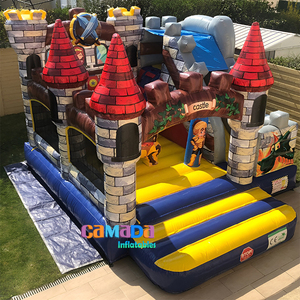 Château gonflable de dragon de maison de rebond d'impression personnalisée avec la glissière et l'équipement d'intérieur d'amusement à vendre - Product Image 1