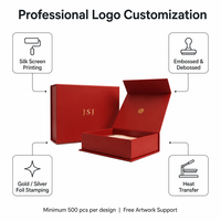 Elegante Scatola Rossa con Coperchio a Libro per Confezioni Regalo di Lusso e Espositori per Negozi