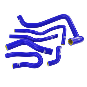 ท่อซิลิโคนหม้อน้ำสีฟ้าสีเหลืองชุด 6 ชิ้นสำหรับฮอนด้า ซีวิค EGEK 92-00 D15 D16 SOHC - Product Image 1