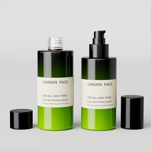 Botella Cilíndrica de Vidrio Esmerilado de 30ml 50ml para Sérum con Gotero, Botella de Vidrio para Loción con Bomba de 100ml - Product Image 6