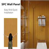 Panneau mural en plastique SPC imitation bois épais, design moderne imperméable pour salle de bain, usage domestique et commercial