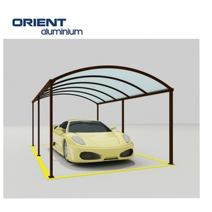 Cochera de Aluminio con Techo Arqueado para un Solo Automóvil, Cubierta de Porche Curva con Estructura de Aluminio - Product Image 2