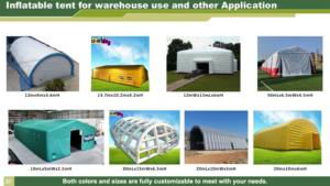 Estructura Inflable Personalizada, Hangar para Aviones, Almacén de Almacenamiento Exterior, Túnel, Carpa Inflable para Aviones de Uso Móvil - Product Image 6