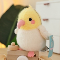 Fluffy Titmouse relleno Chickadee Songbird suave dibujos animados en forma de tit Squishy Chubby Crow Sparrow juguetes de peluche