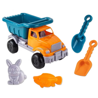 Jouets d'extérieur Jeux de plage Jouets de plage d'été en plastique Ensemble de pelle Camion de plage Jouets de sable Ensemble pour enfants