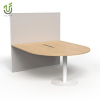Table de conférence moderne en MDF IULTRA Oak pour salle de réunion, mobilier de bureau, hôtel et école, qualité commerciale, respectueuse de l'environnement