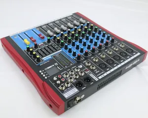 Wholesale Ultra Low-Noise 6-Channel Line Audio Mixer Console for Sub -Mixing Mini Audio Mixer for Small Club