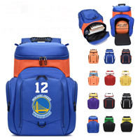 Mochila de Baloncesto Personalizada con Logotipo, Mochila Grande para Baloncesto con Compartimento para Balón, Mochila Deportiva Resistente para Equipos