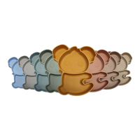 Sortie d'usine personnalisable sans BPA Koala assiette pour bébé enfant en bas âge Silicone ventouse assiette pour bébé en Silicone