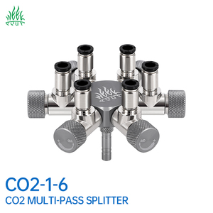 Venta al por mayor equipo de <span class=keywords><strong>CO2</strong></span> <span class=keywords><strong>CO2</strong></span> 1 vuelta 6 salida de aire válvula divisora de 6 vías para regulador de suministro de <span class=keywords><strong>CO2</strong></span> acuario tanque de paisaje plantado - Product Image 1