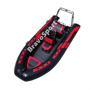 Bateau pneumatique personnalisé RIB 480 Deep V en fibre de verre avec coque en Hypalon/PVC et siège conducteur surélevé, modèle 2026 - Product Image 3