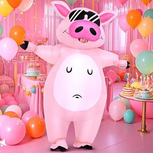 Costume gonflable pour adulte, déguisement de cochon gonflable pour Halloween, Noël, Pâques, la Saint-Patrick - Product Image 2