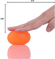Ballons de musculation personnalisés pour la force de préhension, en forme d'œuf, portables, pour l'exercice des doigts et des poignets, pour adultes et enfants, anti-stress