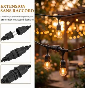 Guirlande lumineuse LED de Noël étanche IP65 à prix d'usine pour décoration extérieure de clôture - Product Image 4
