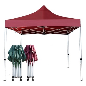 Tente de sport intérieure économique et légère, pop-up, 2x2m, 3x3, 3x6, 6.5x6.5ft, imperméable, rouge, bleue, toutes saisons - Product Image 1