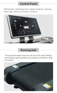 Caminadora Eléctrica con Pantalla LCD, Inclinación Automática, Ajuste de Velocidad, Multifunción, Máquina para Correr Motorizada para Uso Doméstico - Product Image 2