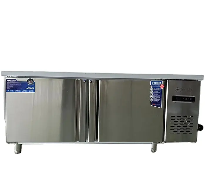 SPM-refrigerador de acero inoxidable para cocina, banco de trabajo de nevera para restaurante, tamaño personalizado, 1,5 m