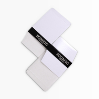 Boîte d'emballage en carton ondulé de qualité supérieure, noire et blanche, avec logo imprimé carré plat, pour lunettes