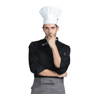 Fashion restaurant & bar cooking tall chef hats breedable chef hat logo customize chef hat kitchen