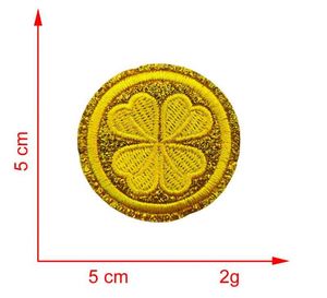 Parche Bordado Termoadhesivo con Borde Brillante Verde para el Día de San Patricio, para Decoración de Ropa y Sombreros - Product Image 2