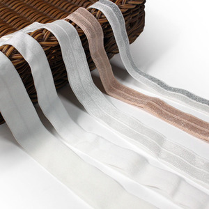 Nhà Máy Bán Buôn Bông Gấp Vải Dây Đeo Ràng Buộc Băng 20Mm 25Mm Gấp Hơn Băng Đàn Hồi Cho Quần Áo Đồ Lót Quần Lót - Product Image 5