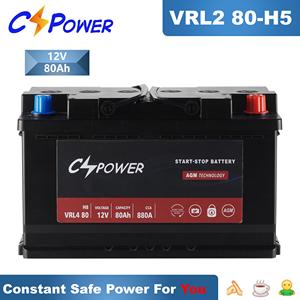 Batería de coche CSPower <span class=keywords><strong>AGM</strong></span> con arranque/parada <span class=keywords><strong>12V</strong></span> 50ah-105ah nuevo 2. 0 H5/H6/H7/H8/H9 LEO para varios modelos de vehículos - Product Image 5