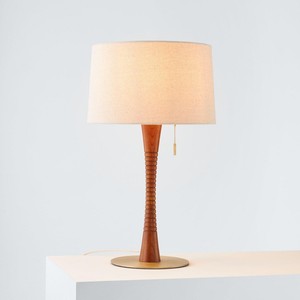Retro Table <b>Lamp</b> Solid Wood E27 <b>LED</b> <b>Light</b> Source 220V Switch Control Bedroom Night <b>Light</b> Modern Simple Design - Product Image 1
