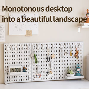 ชั้นวางของพลาสติก PP แบบพับได้ชั้นเดียว ไม่ต้องเจาะรู สำหรับวางบนโต๊ะ ชั้นวางติดผนัง สำหรับเก็บเครื่องเทศในครัว ของเล่น อาหาร - Product Image 6