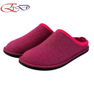 Ladies' Wool Felt Slippers Anti Slip Soft Sole Comfortable Warm House Footwear for Autumn Winter Kitchen Standing Use - Product Image 1