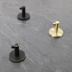 Qiansi WH0022 gancio da parete in ottone massiccio stile nordico appendiabiti per abbigliamento Free punzonatura <span class=keywords><strong>ganci</strong></span> per <span class=keywords><strong>porta</strong></span> - Product Image 3