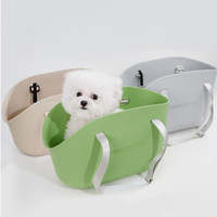 Sac de transport portable pour animaux de compagnie en EVA, avec doublure en polaire amovible, sac à main à bandoulière unique pour petits chats et chiens de moins de 5 kg, pour les voyages en plein air