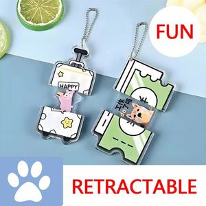 Porte-clés personnalisés en acrylique, breloques œuf, jouets capsule à ouverture et fermeture Beauty-Connected, faible MOQ, fanion de présentation à tirer - Product Image 2