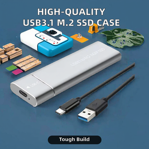 OEM высокое качество USB3.1 <span class=keywords><strong>M</strong></span>.2 корпус для Hdd адаптер алюминиевый <span class=keywords><strong>M</strong></span>.2 Hdd SSD корпус для ноутбука настольного типа C 3,1 Ssd - Product Image 2