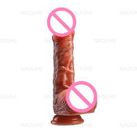 Offre Spéciale brun liquide Silicone sans fil télécommande gode vibrateur télescopique chauffage pénis femme vagin Sex Toy pour les femmes