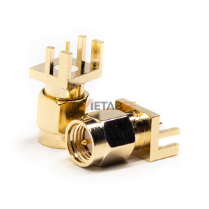 ขั้วต่อ SMA แบบตัวผู้ ชนิดเสียบตรง สำหรับติดตั้งบนแผงวงจรพิมพ์ (PCB) แบบบัดกรี - Product Image 1