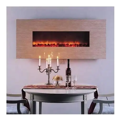 Chimenea de madera Puerta Calefacción Gas natural Mesa de quemador de madera Hierro fundido redondo Mármol ecológico Precio bajo Chimenea eléctrica Boge