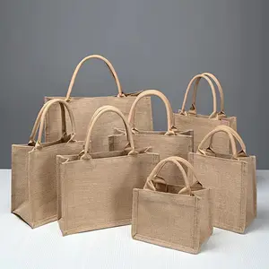 Wholesale Custom Jute Tote Bag For Shopping