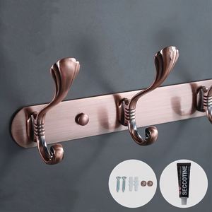 Hot Selling Eco-Friendly Multifunction Wall Mounted Self-Adhesive Stainless Steel <b>Towel</b> Clothing <b>Hooks</b> for Bathroom Kitchen - Product Image 4