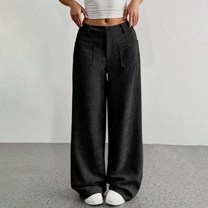 <span class=keywords><strong>Pantaloni</strong></span> Larghi in <span class=keywords><strong>Velluto</strong></span> <span class=keywords><strong>a</strong></span> <span class=keywords><strong>Coste</strong></span> Stile Europeo-Americano da <span class=keywords><strong>Donna</strong></span>, Nuovi, Casual, con Tasche, Design alla Moda, Abbigliamento Femminile - Product Image 4