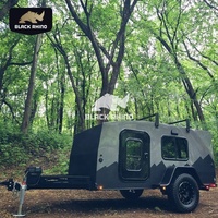 Facile à entretenir, caravane hybride de 13 pieds, caravane légère, petite caravane avec emballage