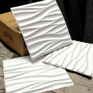 Modern 3D PVC Duvar Panelleri Su Geçirmez Ateşe Dayanıklı TV Arkası Villa Yatak Odası Otel Daire Dekorasyonu - Product Image 5