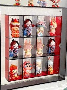 Bong Bóng Mart Mù Hộp Acrylic Hiển Thị Lưu Trữ Trường Hợp Với Từ Nổi Khung Ảnh Pop Mart Búp Bê Tổ Chức Chủ - Product Image 3