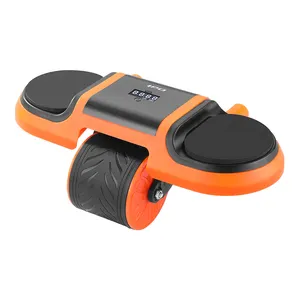 digital automatic rebound abdominal roller for workout with elbow support