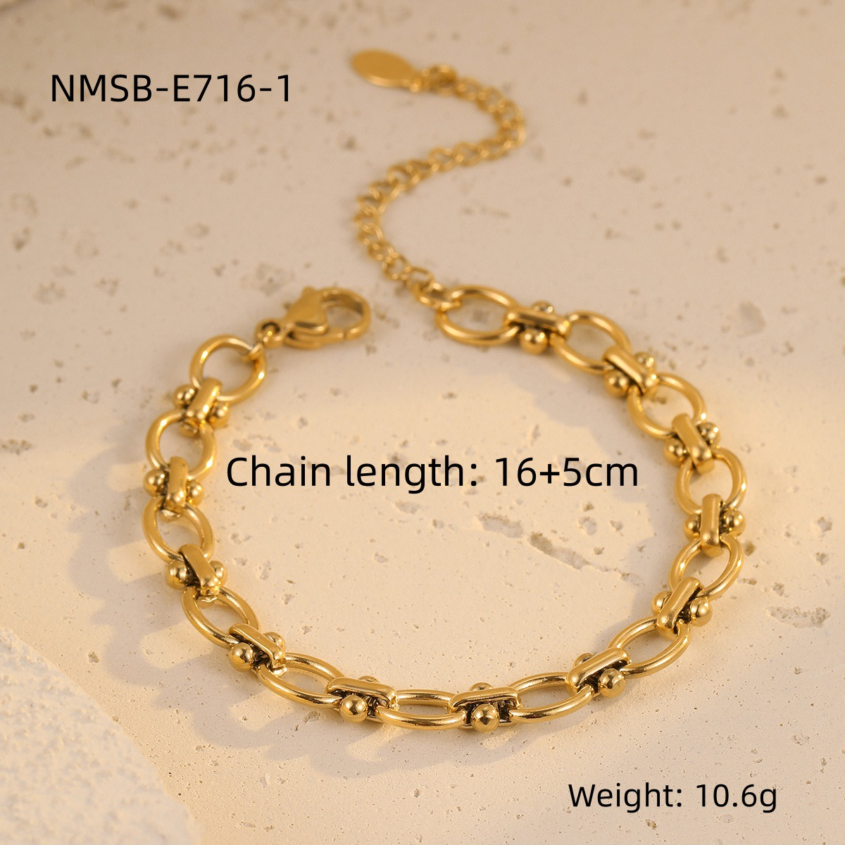 NMSB-E716-1 gold bracelet