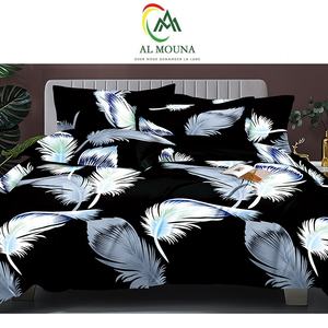 AL MOUNA 100% draps de <span class=keywords><strong>lit</strong></span> en polyester ensembles de draps confortables et respirants soutien en vrac vente en gros de draps de <span class=keywords><strong>lit</strong></span> - Product Image 3