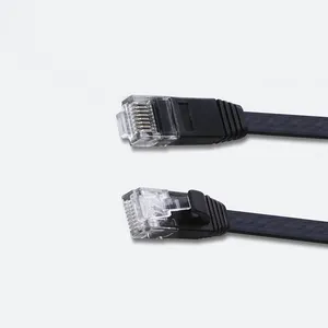 وصلة استقرار إيثرنت سلكي مخصص مع RJ45 CAT6 شبكة كابل مسطح